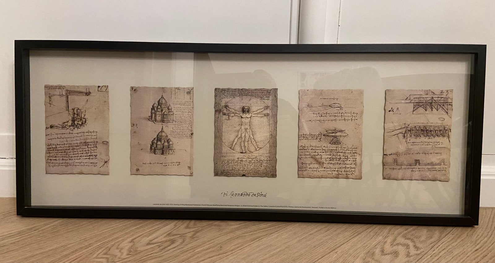 Leonardo Da Vinci kader, Ophalen, Zo goed als nieuw