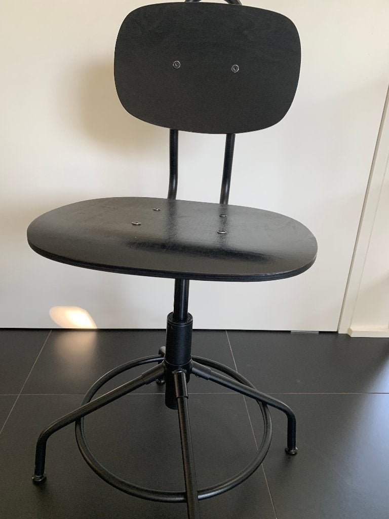 Bureaustoel Ikea koopje, Ophalen, Zo goed als nieuw, Zwart, Bureaustoel