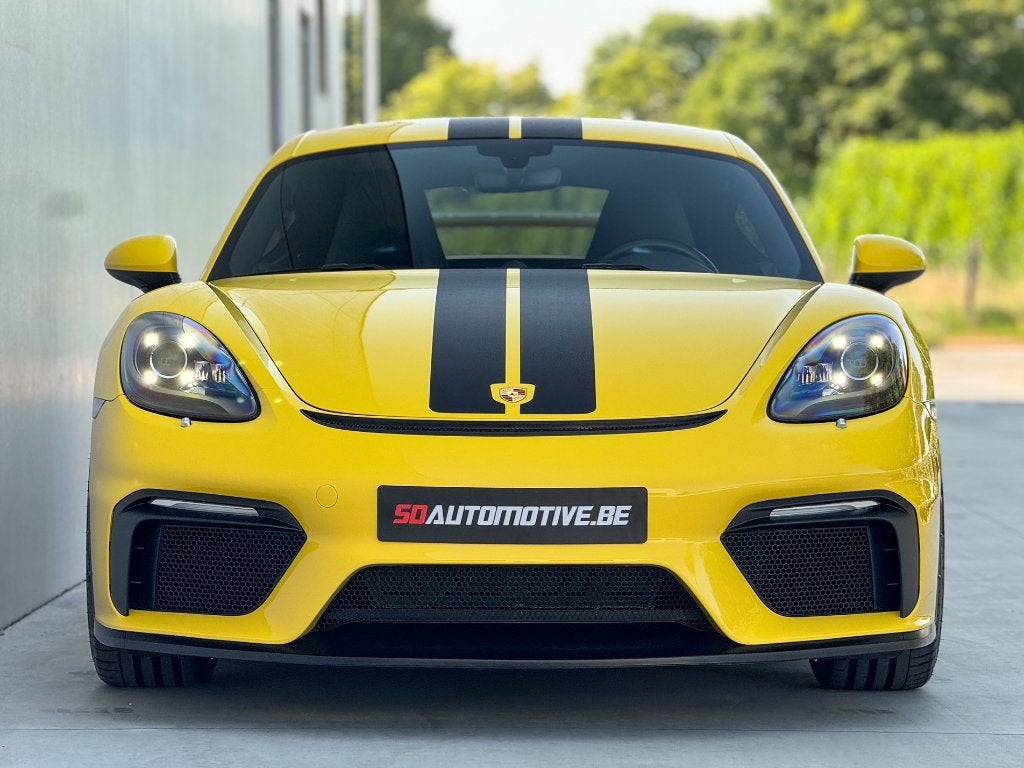 Porsche 718 Cayman GT4 / TECHART KIT, Auto's, Porsche, Automaat, 4 cilinders, Geel, Start-stop-systeem