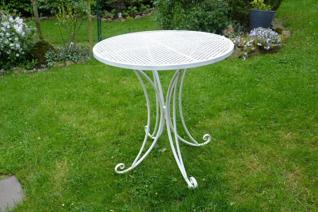 table ronde de terrasse en fer forgé, Enlèvement, Neuf, Rond, Métal