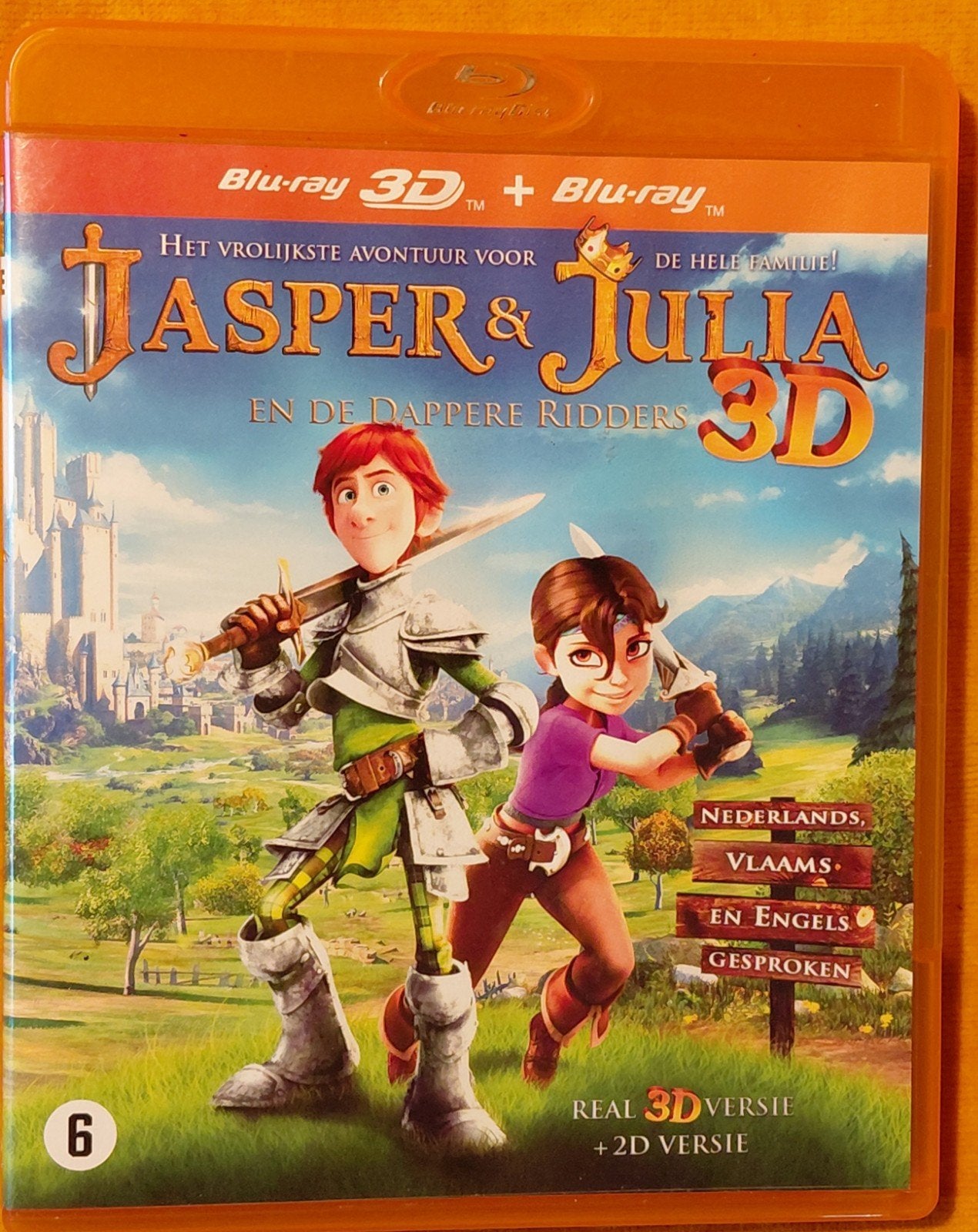 Jasper & Julia de Dappere Ridders 3D Blu-ray - Goed Gebrui, À partir de 6 ans, Enlèvement ou Envoi, Film, Néerlandais