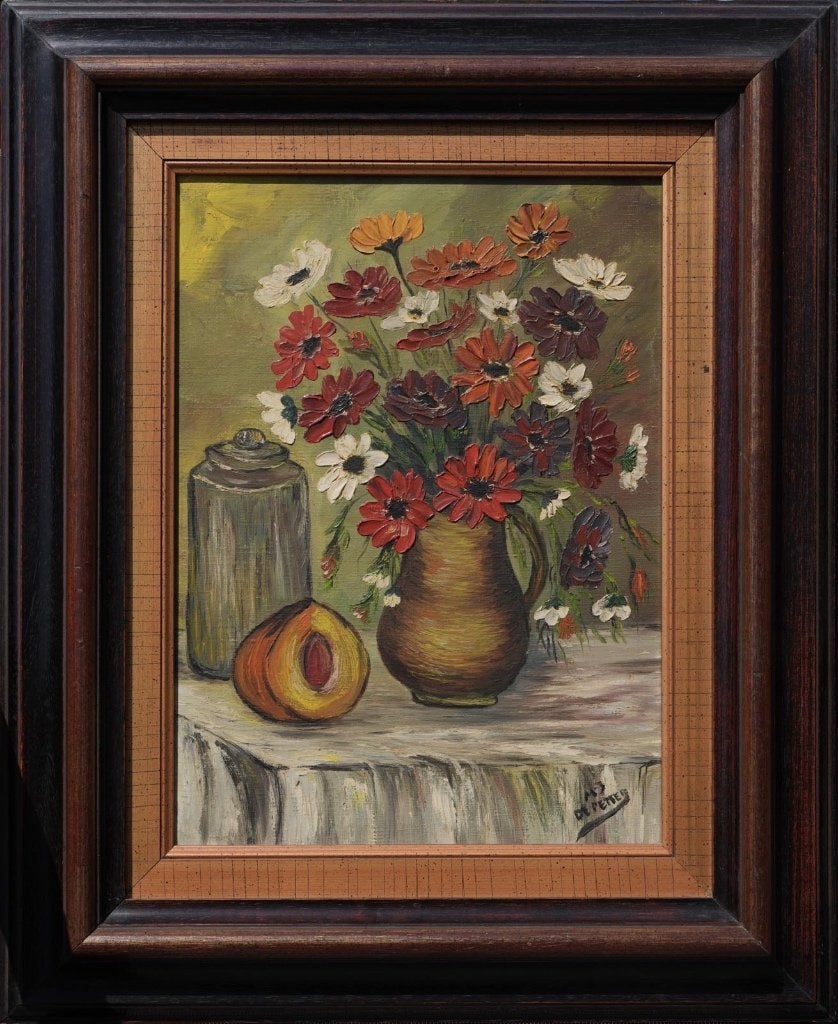 Schilderij, Enlèvement, Fleurs