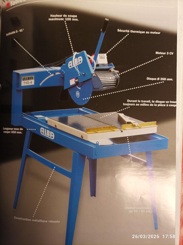 ZAAGTABEL VOOR DE BOUWPLAATS, Zakelijke goederen, Machines en Bouw | Overig, Ophalen