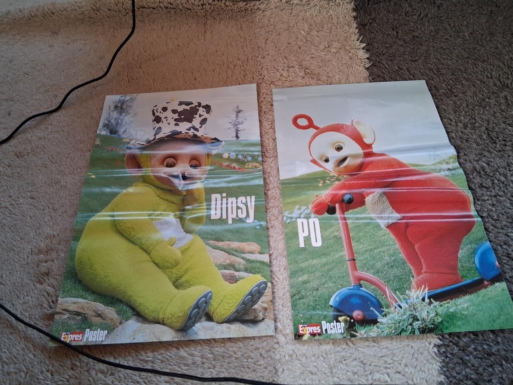 2 posters Teletubbies, Verzamelen, Poppetjes en Figuurtjes, Ophalen of Verzenden