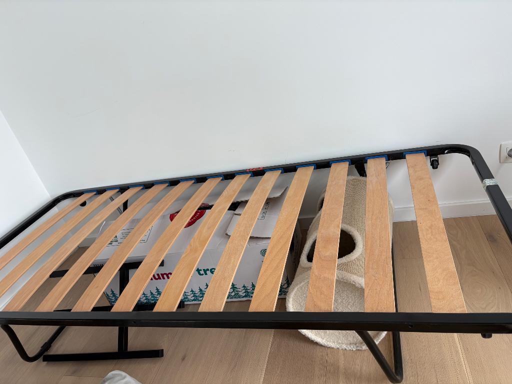 Eenpersoons bed 90x200 (lattenbodem), 90 cm, Une personne, Enlèvement, Utilisé