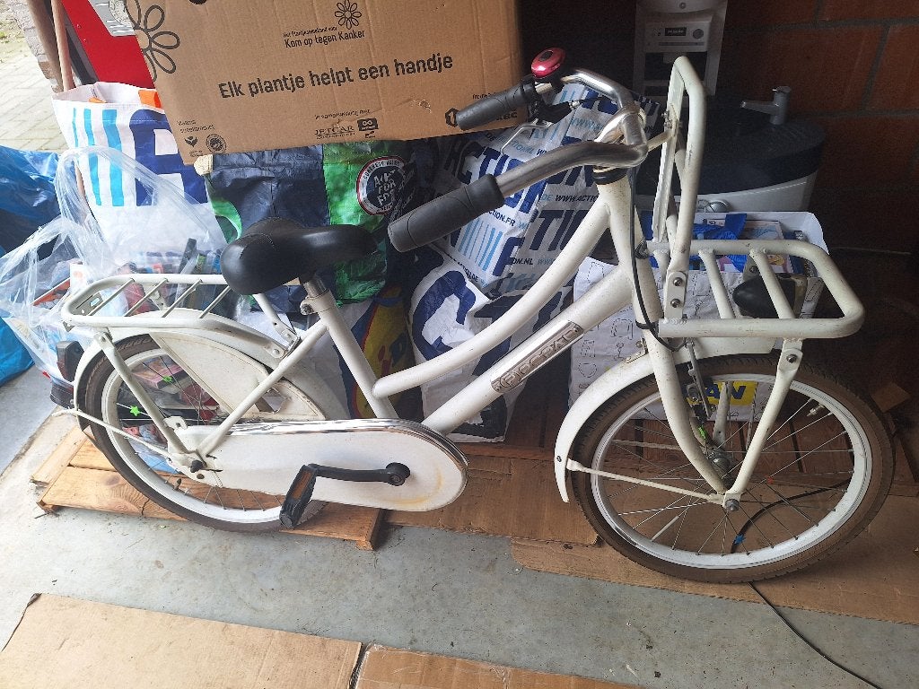Meisjesfiets (zie mijn andere advertenties), Ophalen, 22 inch, Popal, Handrem