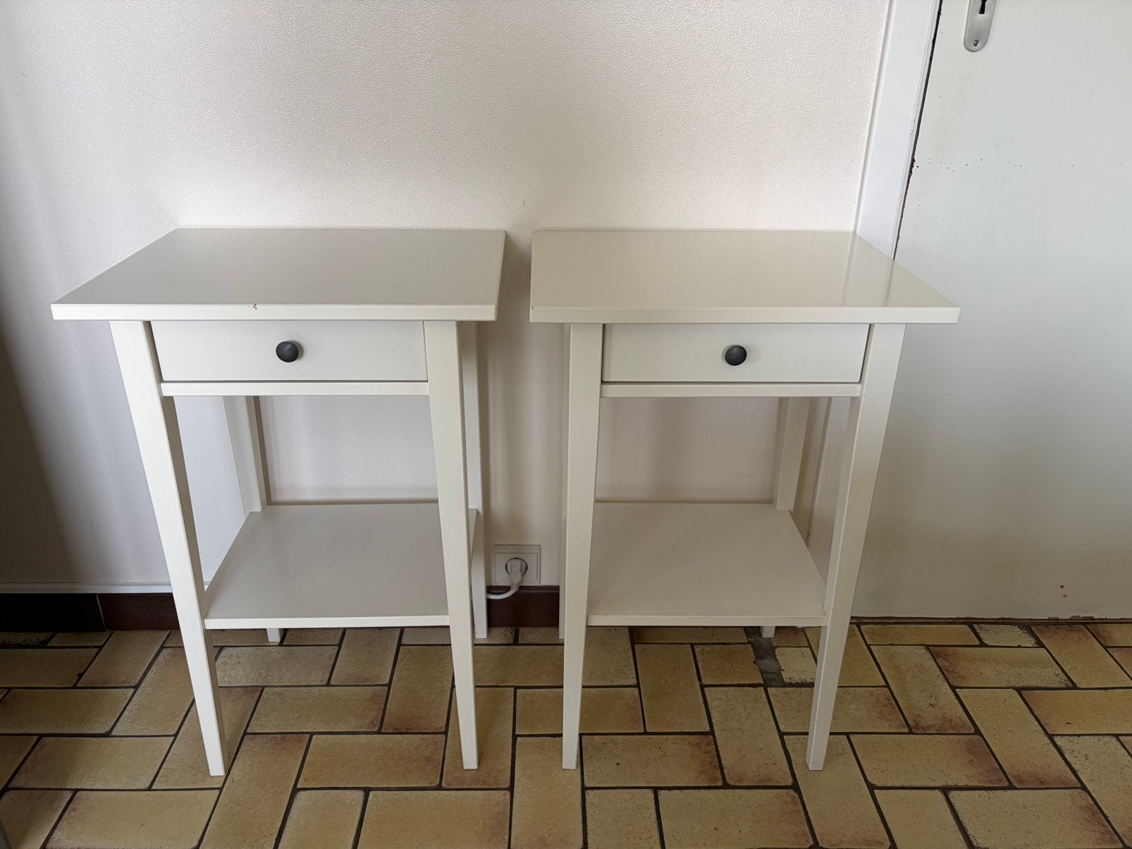Ikea Nachtkastjes (Hemnes), Huis en Inrichting, Ophalen, Gebruikt, 45 tot 65 cm, 70 cm of meer