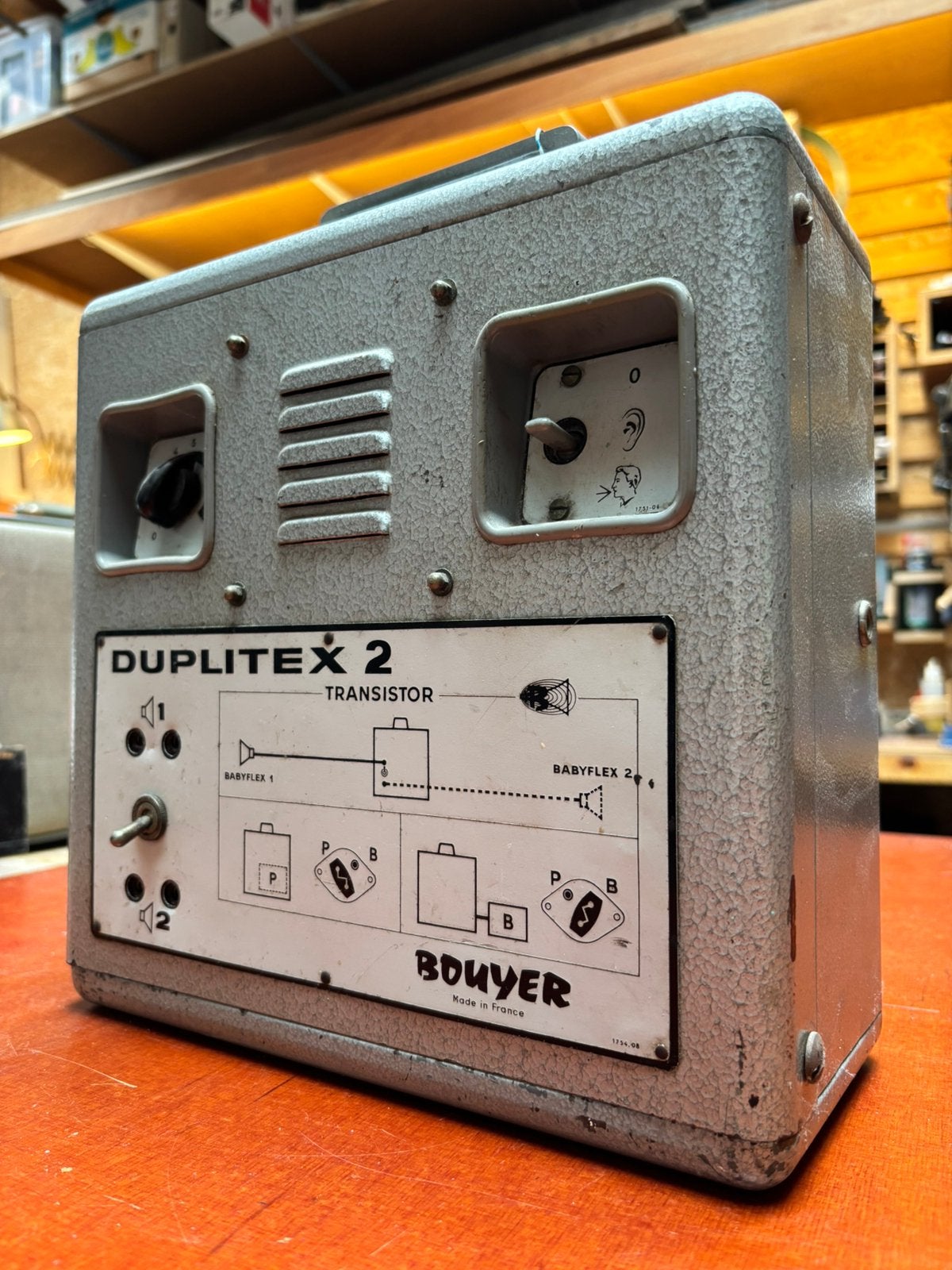 Vintage Bouyer Duplitex 2 transistor intercom, Collections, Enlèvement, Audio et Vidéo