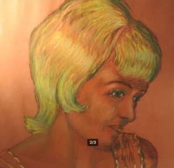 Mooie Tekening 'Blonde Vrouw' - Gesigneerd, Ophalen of Verzenden, Tekening, Gesigneerd