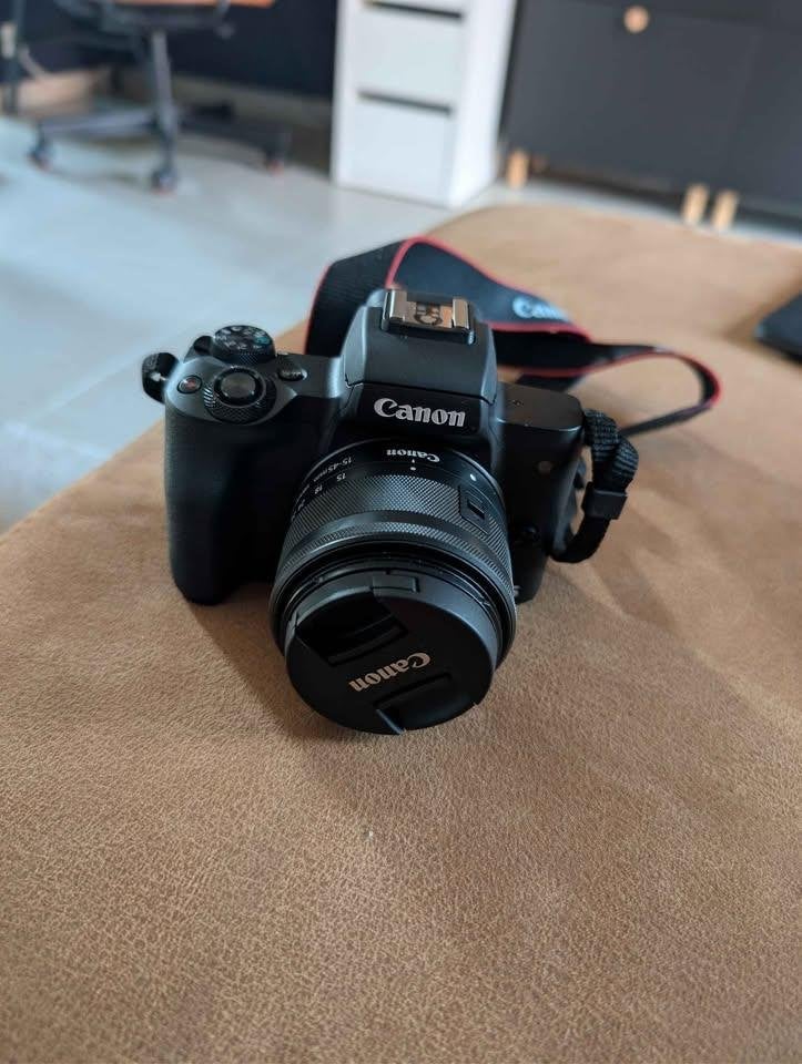 Canon EOS M50 in perfecte staat, Audio, Tv en Foto, Fotocamera's Digitaal, Ophalen, Canon, Zo goed als nieuw, Lensdop