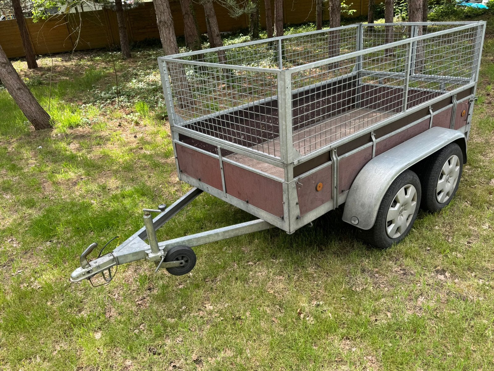 Ongeremde dubbelas aanhangwagen 750kg, Ophalen, Zo goed als nieuw