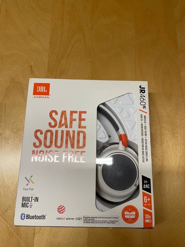JBL JR460NC Kinderhoofdtelefoon met Noise Cancelling, Audio, Tv en Foto, Hoofdtelefoons, JBL, Bluetooth, Ophalen of Verzenden