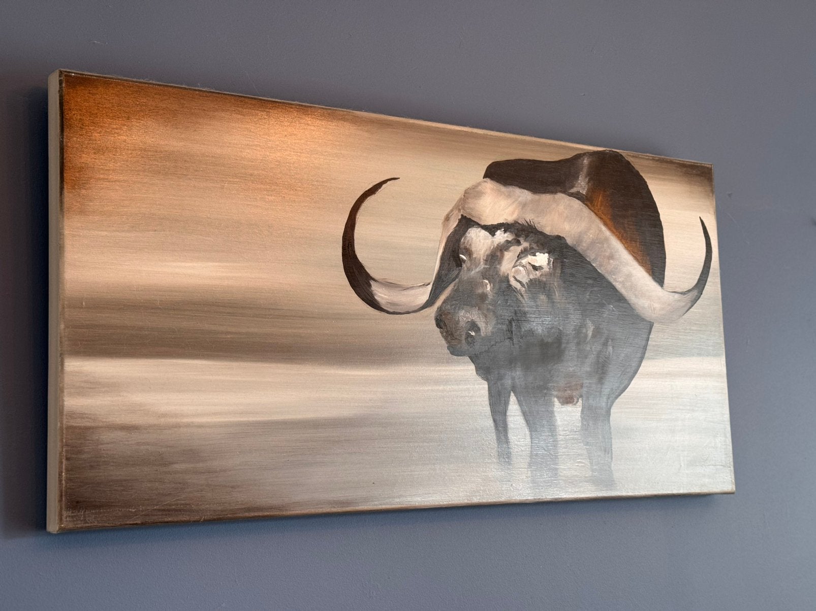 Schilderij buffel, Ophalen, Dieren