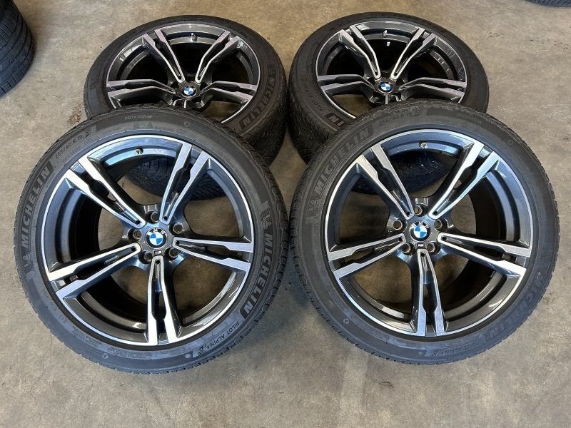 19 inch originele velgen + winterbanden BMW M5 M8 style 705, Pneus et Jantes, -, Utilisé, -
