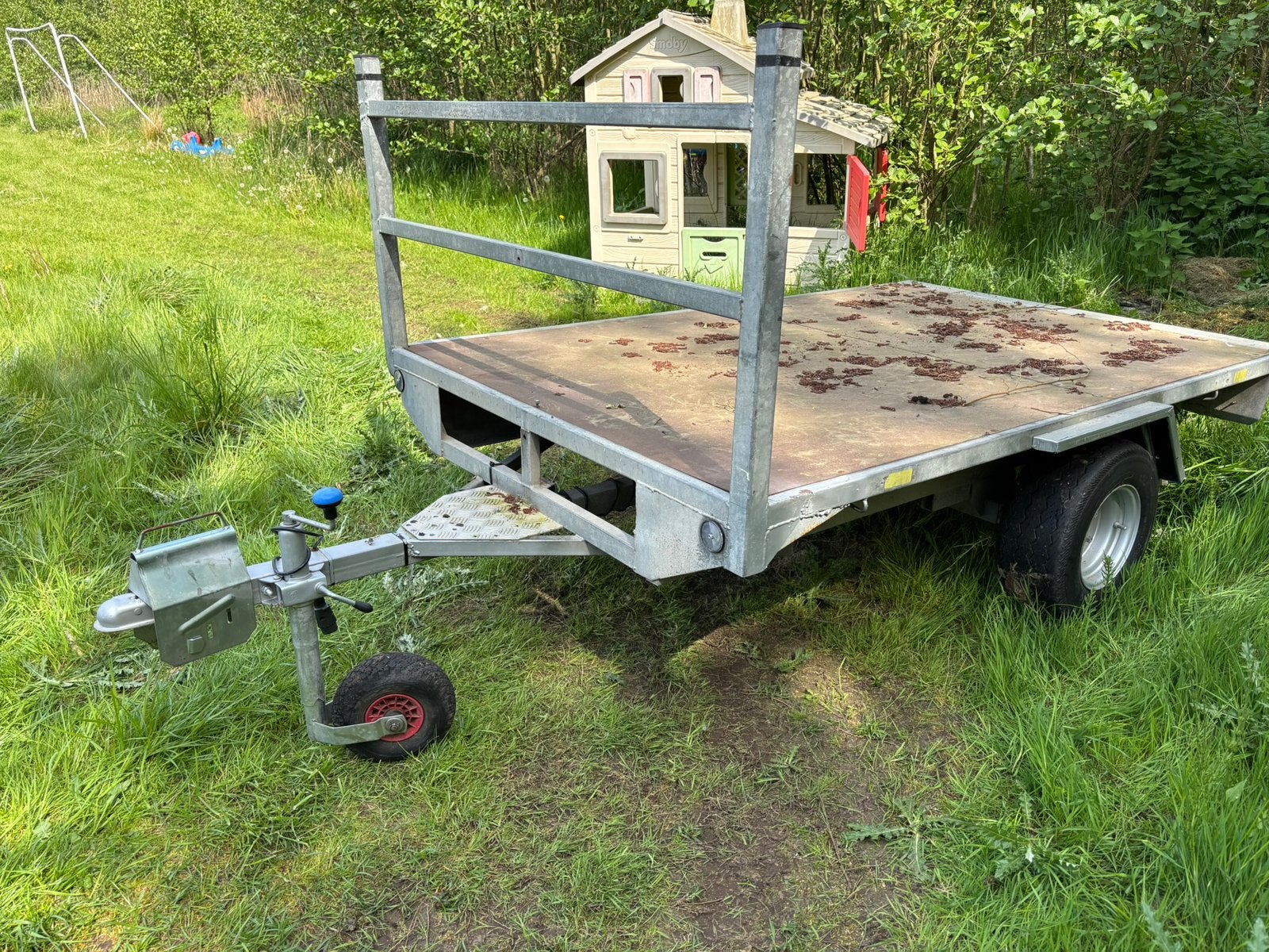 Aanhangwagen plateau L2m35 B1m50, Auto diversen, Aanhangers en Bagagewagens, Ophalen, Gebruikt