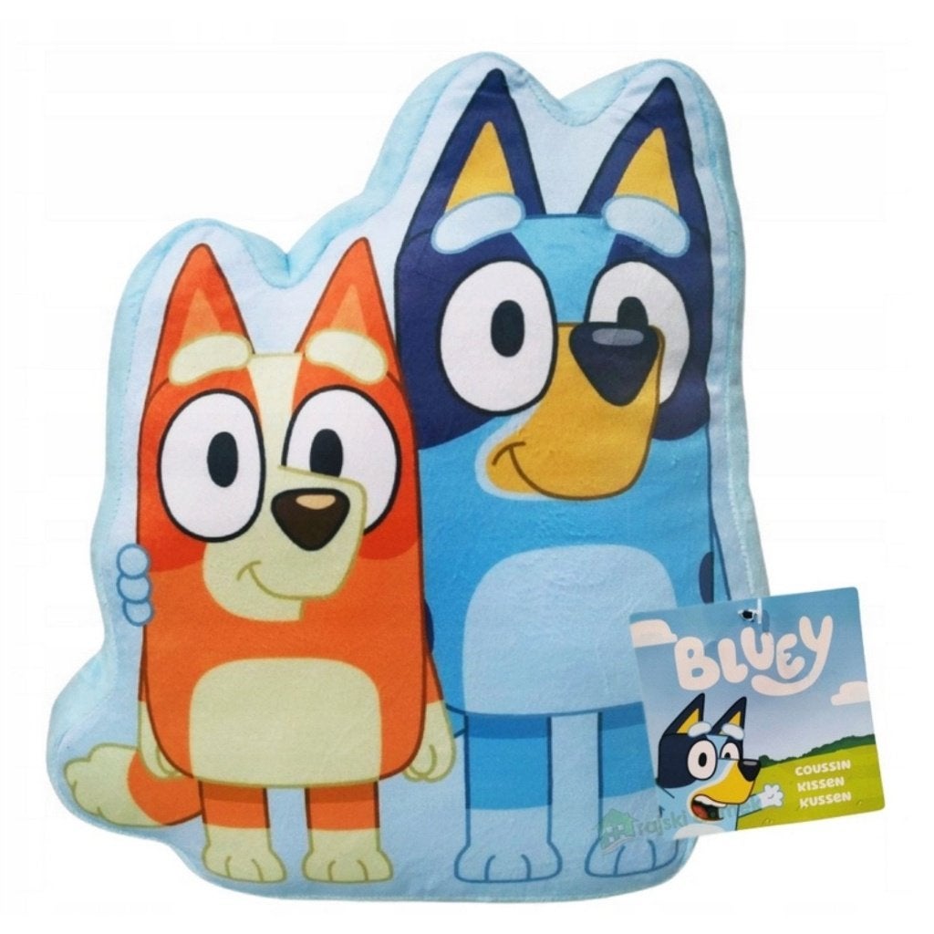 Bluey Knuffel Kussen - Bluey en Bingo - Sierkussen, Kinderen en Baby's, Nieuw, Kleed of Kussen, Ophalen of Verzenden, Inclusief kussen