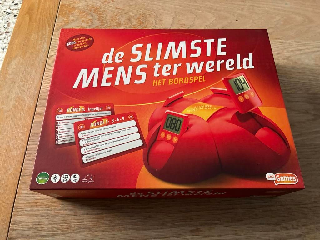 Gezelschapsspel ‘de slimste mens ter wereld’, Hobby en Vrije tijd, Ophalen, Zo goed als nieuw