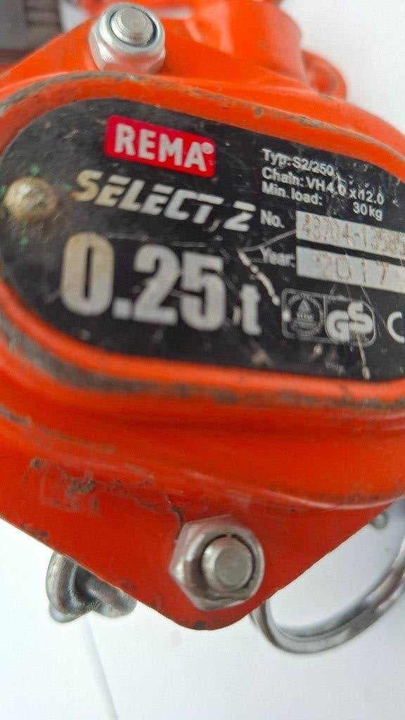 takel 0.25 ton met ketting 2 meter, Doe-het-zelf en Bouw, Lieren en Takels, Ophalen, Gebruikt, Handmatig