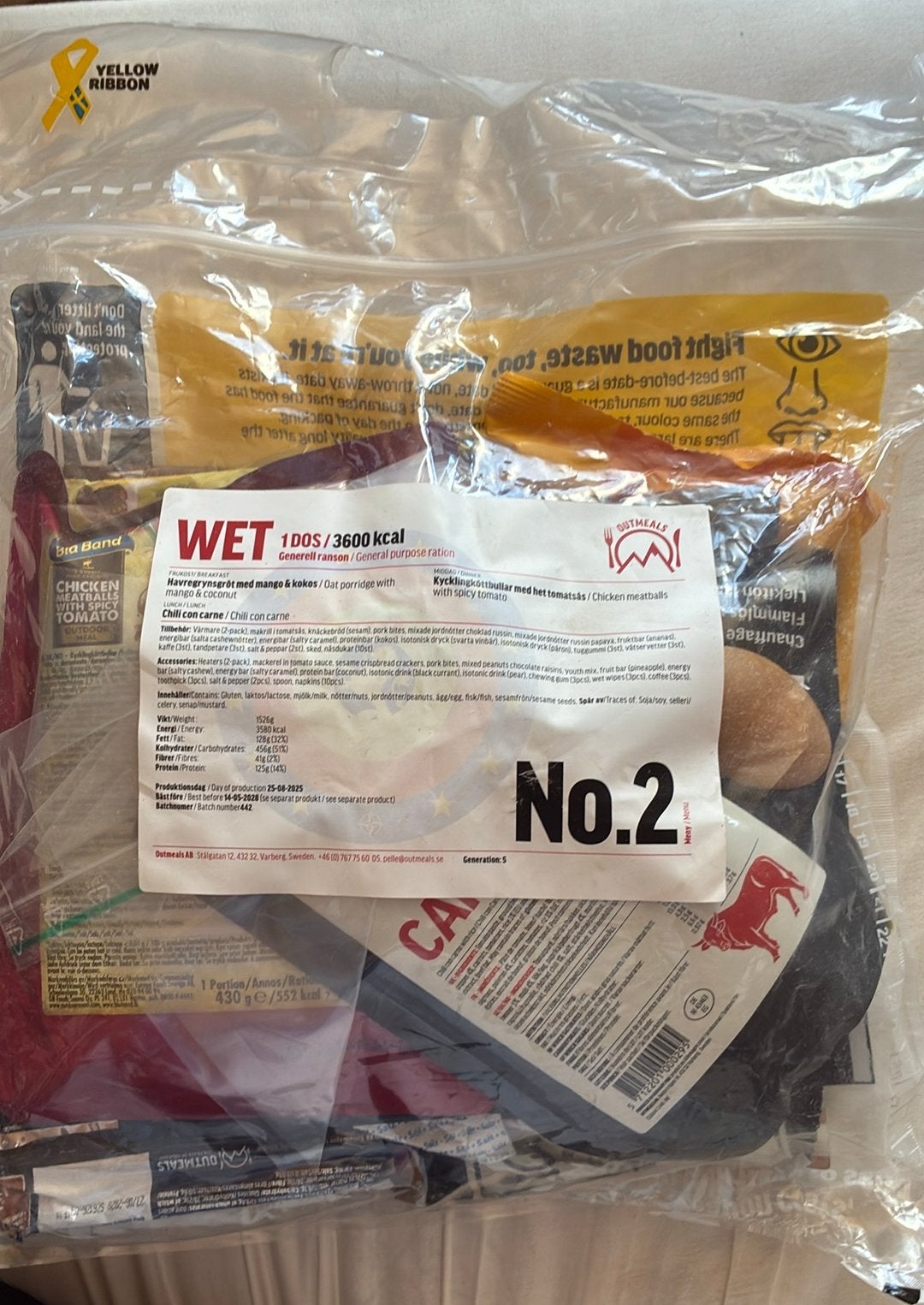 Ration de combat one one ABL MRE EPA outmeals, Enlèvement ou Envoi, Autres, Autres types