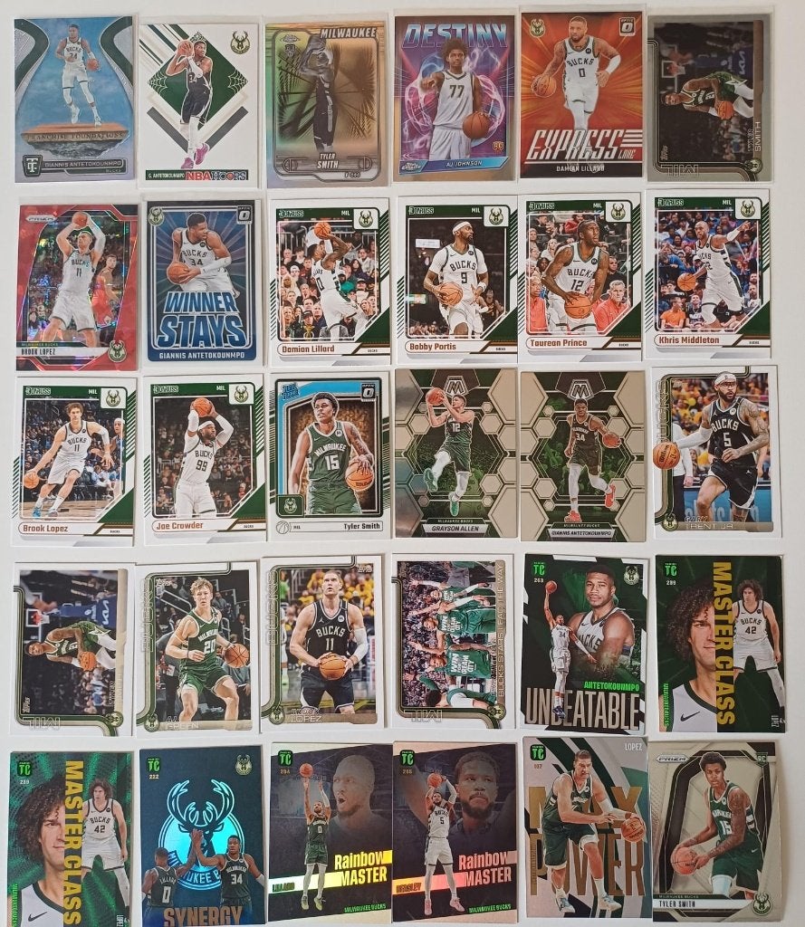 NBA cards Milwaukee Bucks, Ophalen, Nieuw, Meerdere plaatjes