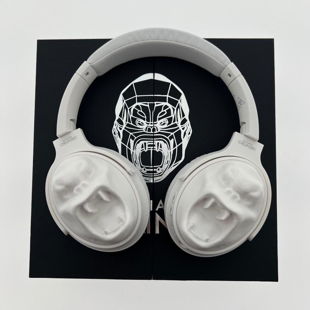 Richard Orlinski (1966) - Headphones King Kong - White, Ophalen of Verzenden, Nieuw, Over oor (circumaural), Bluetooth