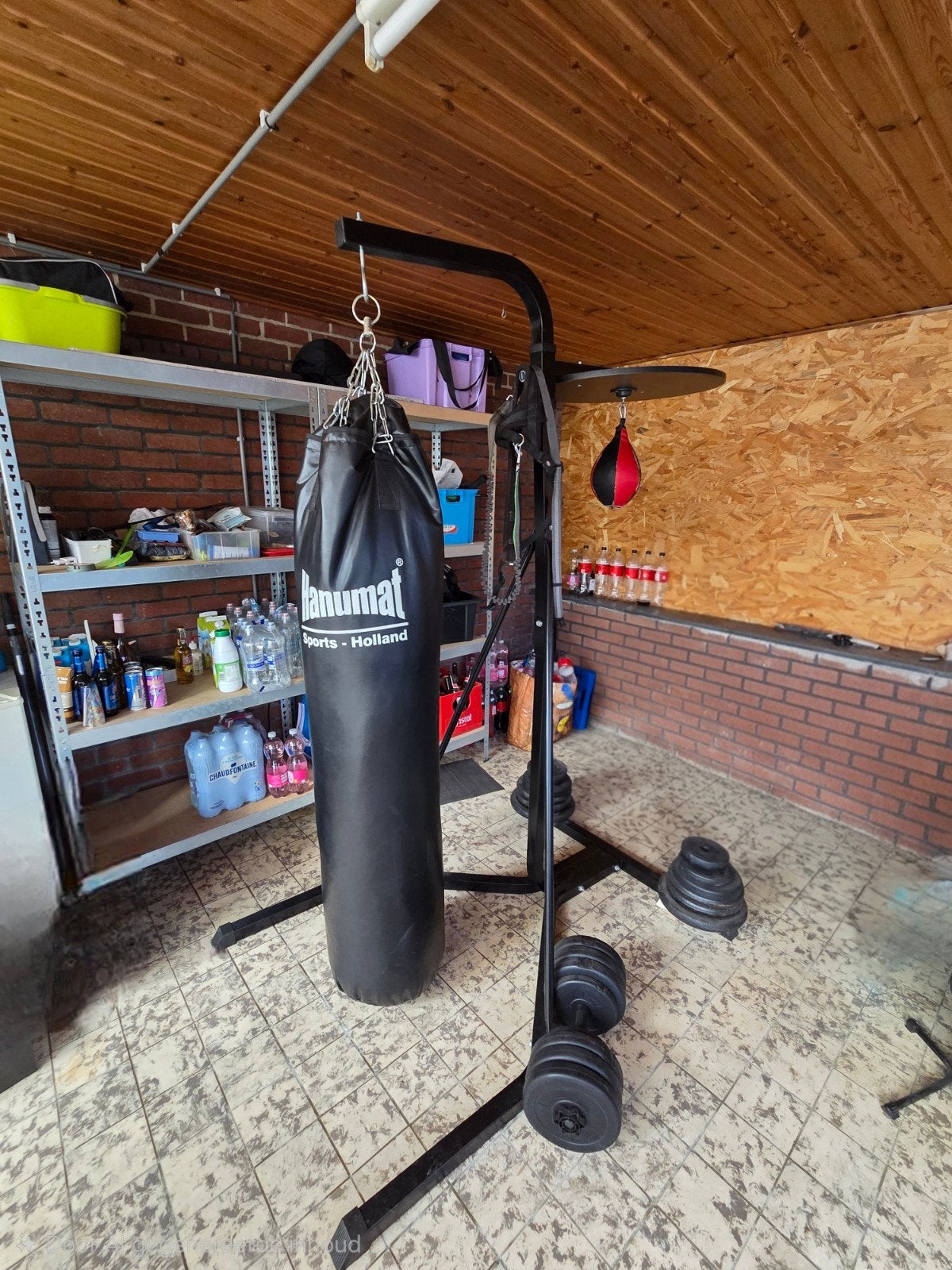 bokszakstaander + 3 bokszakken, Sports & Fitness, Boxe, Enlèvement
