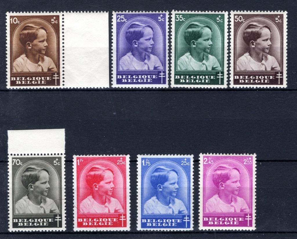 438/445 MNH 1937 - Prins Boudewijn, Ophalen of Verzenden, Postfris, Postfris