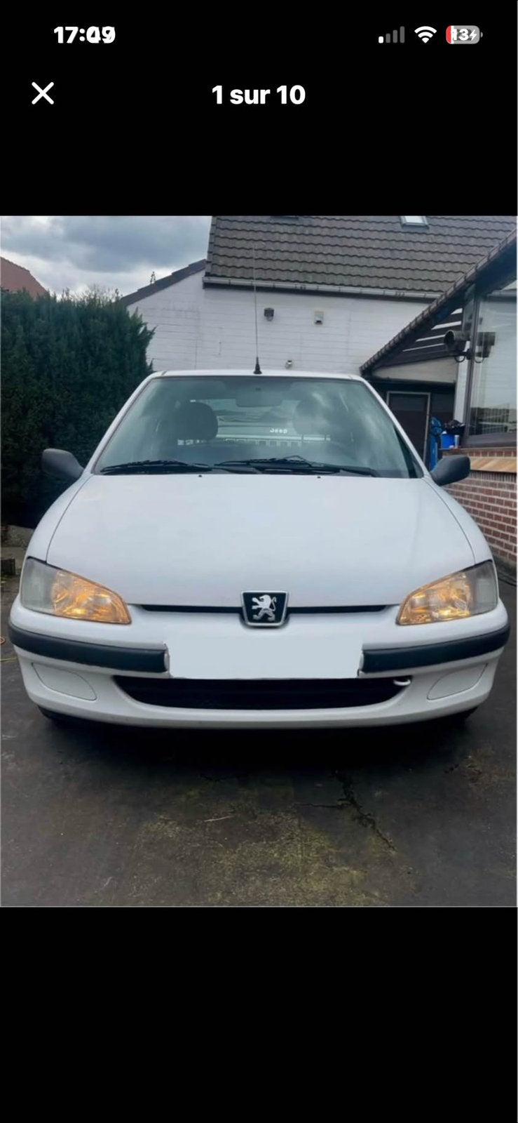 Peugeot 106 - 1.1 essence - 84.400km, Autos, Achat, 1194 cm³, Boîte manuelle, Bleu