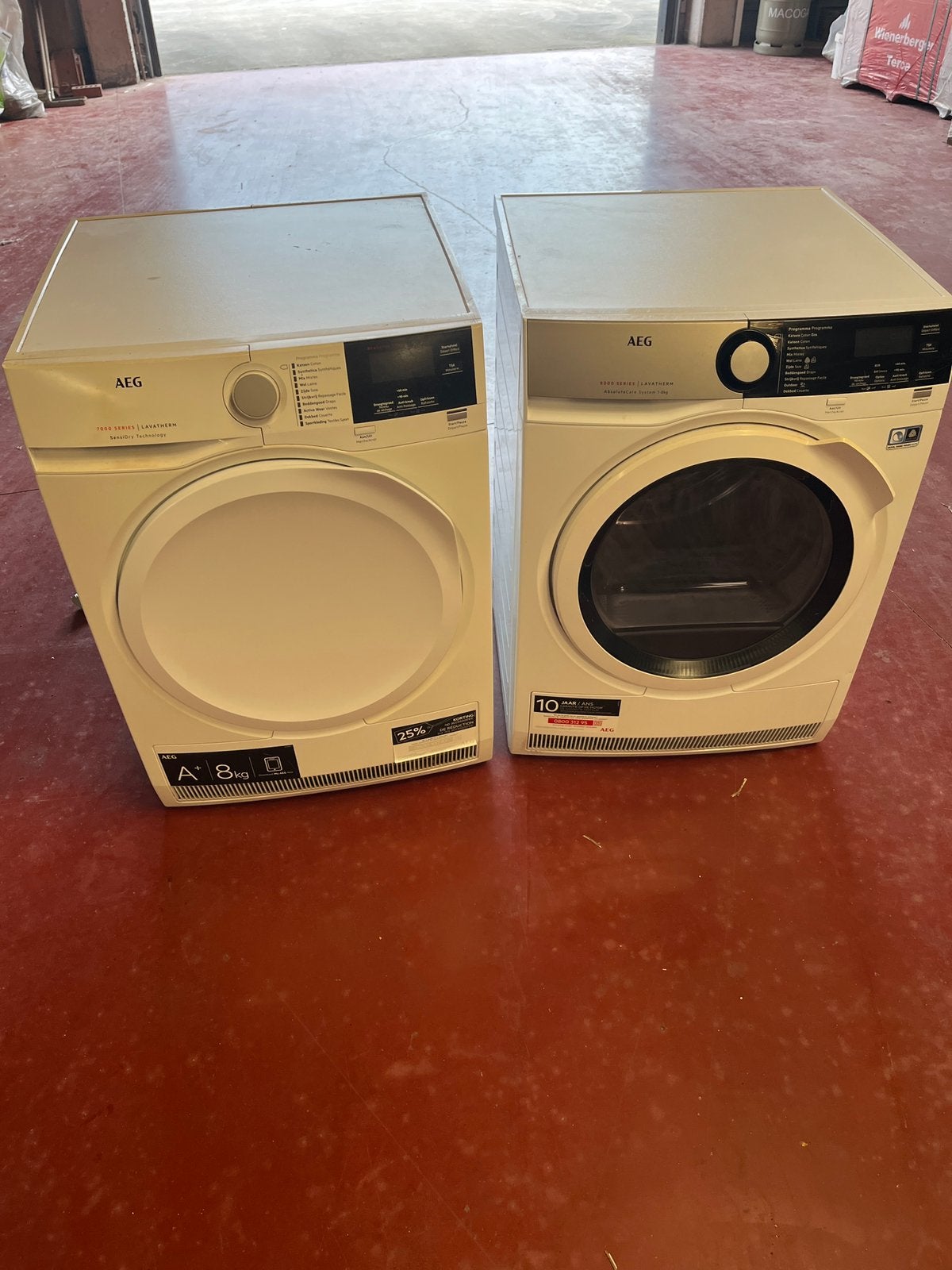 2 Droogkast AEG 8000 serie, Electroménager, Sèche-linge, Enlèvement, Comme neuf