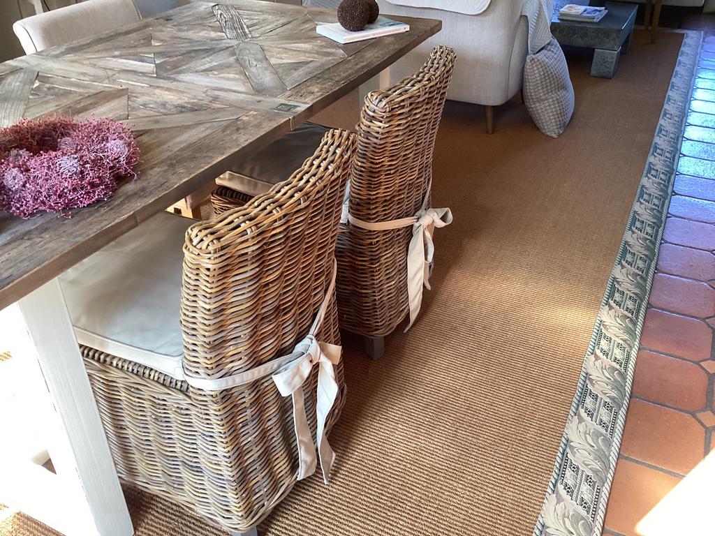 Prachtige Rieten Rotan stoelen merk: Pomax, Ophalen, Zo goed als nieuw, Vier