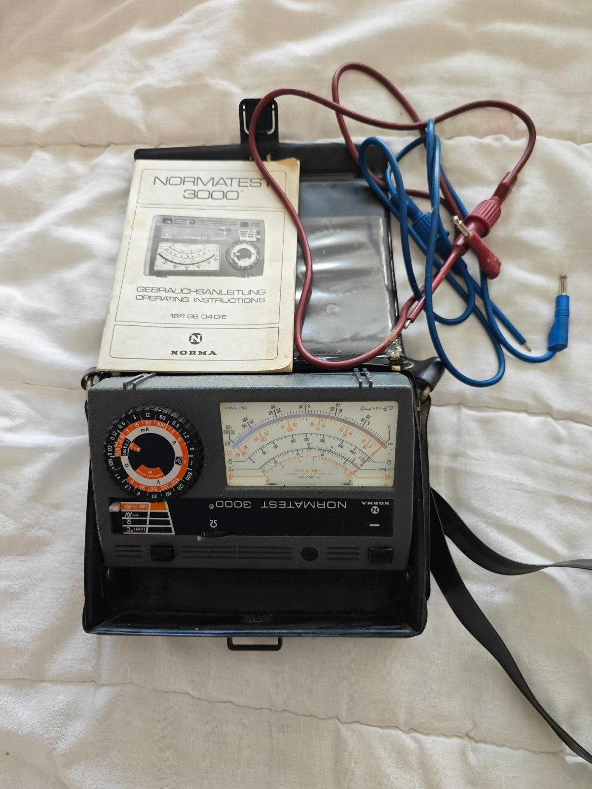 Vintage NORMA Normatest 3000 analoge multimeter – compleet, Collections, Enlèvement