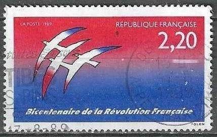 Frankrijk 1989 - Yvert 2560 - Revolutie (ST), Verzenden, Gestempeld