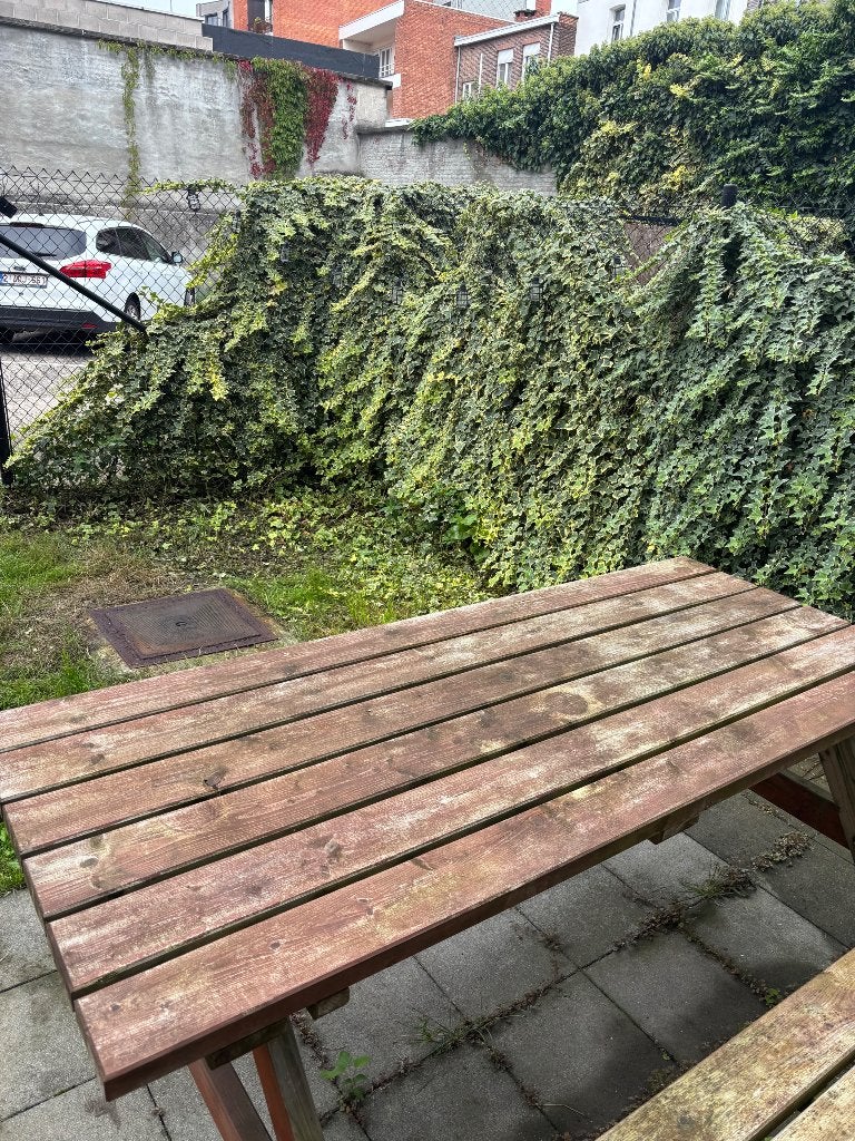 Tuin tafel / picknick tafel, Jardin & Terrasse, Enlèvement, Utilisé, Rectangulaire, Bois