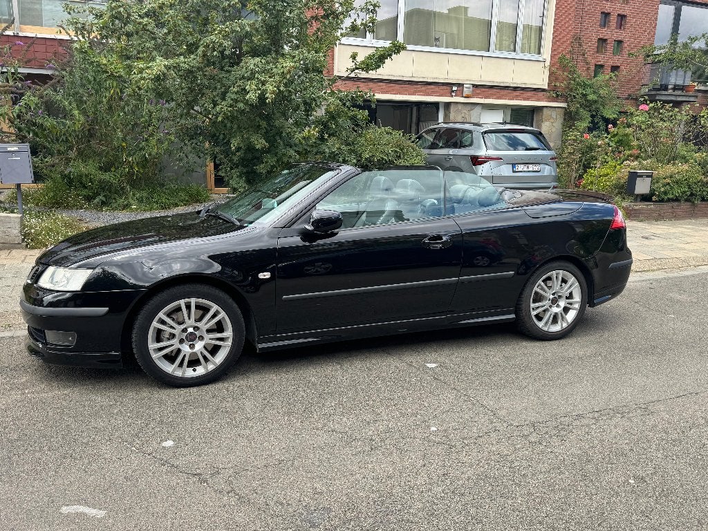 Saab 9.3 cabrio (AE), Auto's, Zwart, Leder, Bedrijf, Grijs