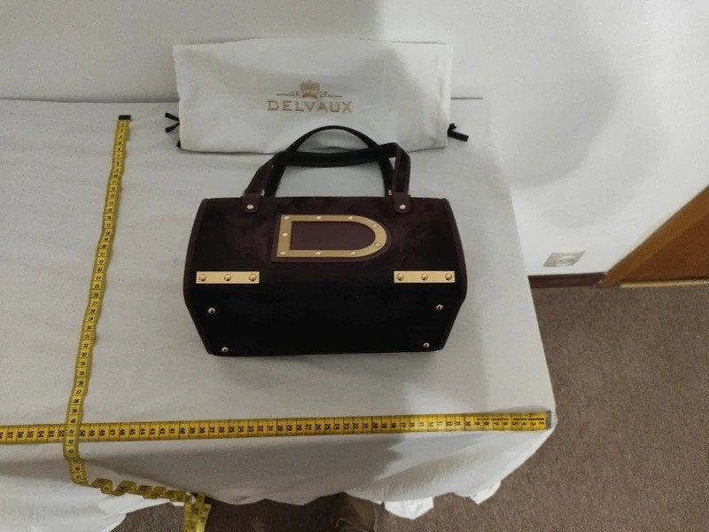 Delvaux pruimkleurige stormtas, Handtassen en Accessoires, Tassen | Damestassen, Verzenden, Zo goed als nieuw, Paars, Shopper