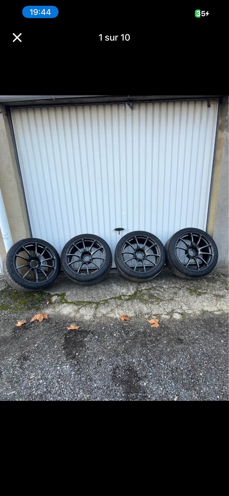 Jantes ADVAN RACING 5x114.3 19" pneus neufs, Enlèvement, Pneu(s)