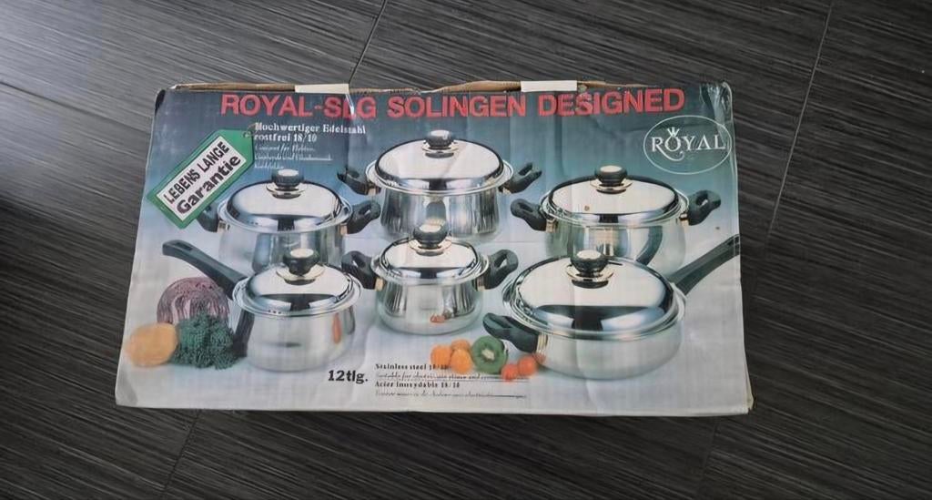 Set van 6 kookpotten, Ophalen