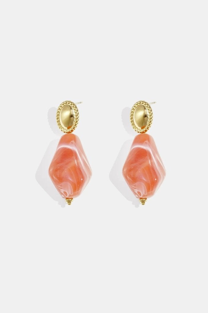 Oorbellen met natuursteen look, Handtassen en Accessoires, Ophalen of Verzenden, Nieuw