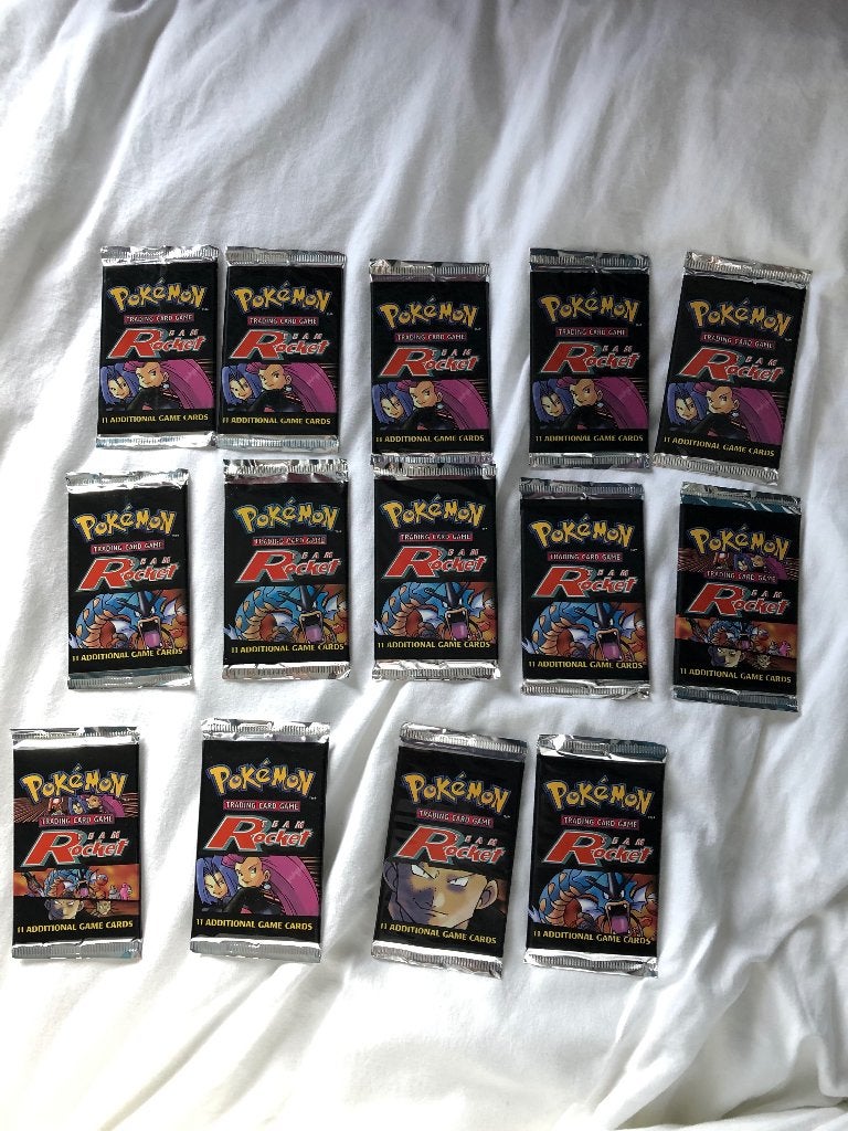 Pokémon booster packs team rocket, Ophalen of Verzenden, Zo goed als nieuw, Booster