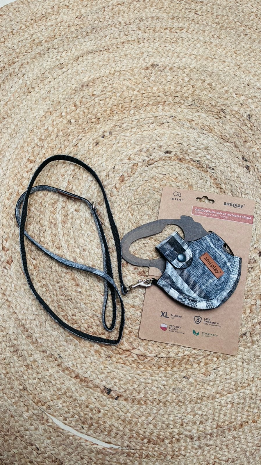 Housse de laisse entoulable + laisse, Animaux & Accessoires, AmiPlay, Enlèvement, Comme neuf, Laisse pour chien
