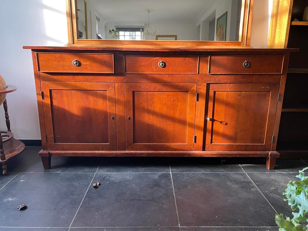 Koloniaal houten dressoir mahonie kleur, Ophalen, Gebruikt, Koloniaal, Met deur(en)