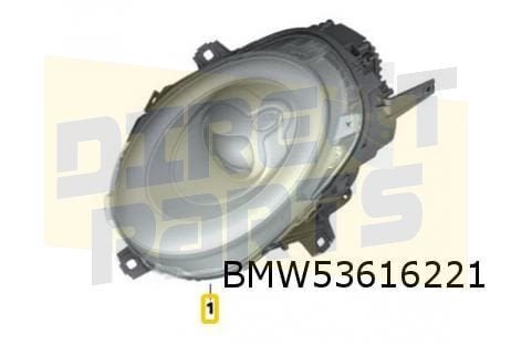 Mini (7/15-3/18) koplamp Links (Bi-LED) (wit knipperlicht) O, Neuf, -, -, Mini