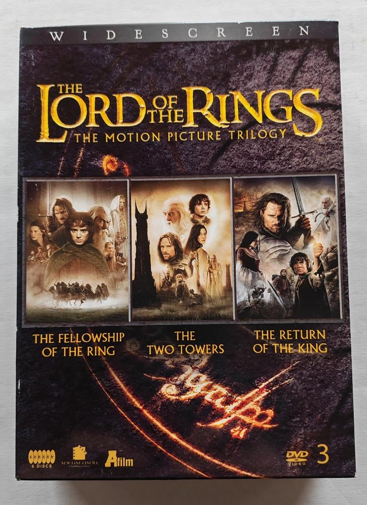 LORD OF THE RINGS - The motion picture trilogy (3 x 2 DVD), Tous les âges, Enlèvement ou Envoi, Comme neuf, Fantasy