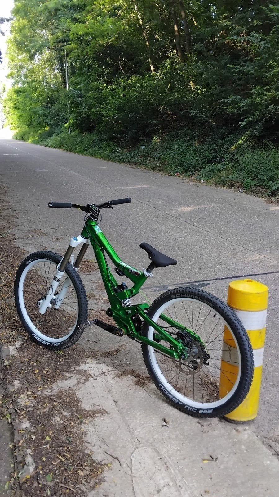 dh/slopestyle frame mtb, Vélos & Vélomoteurs, Vélos | Tandems, Enlèvement, Utilisé, 10 à 15 vitesses, Frein à disque