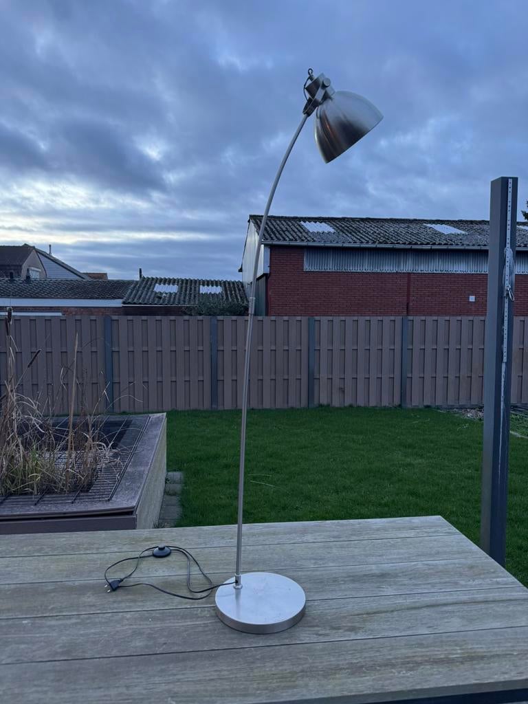Stijlvolle RVS kamerlamp, Ophalen, Zo goed als nieuw