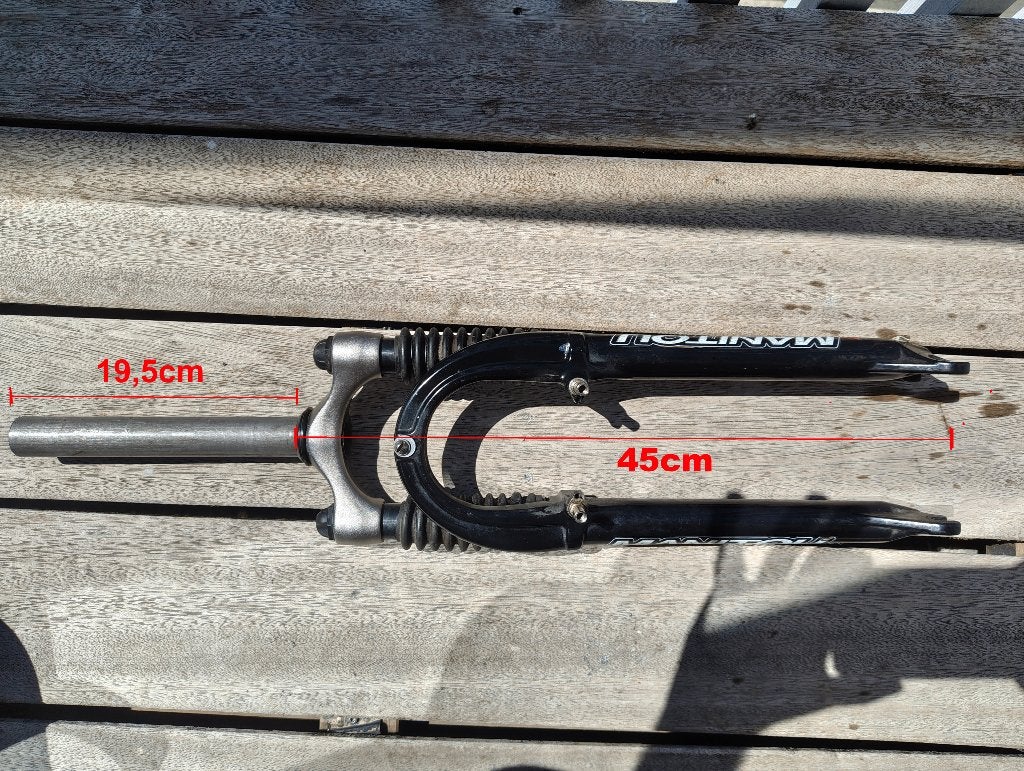 Manitou Magnum MTB Vork met vering, Vélos & Vélomoteurs, Vélos Pièces, Enlèvement ou Envoi, Fourche avant, Manitou, Utilisé
