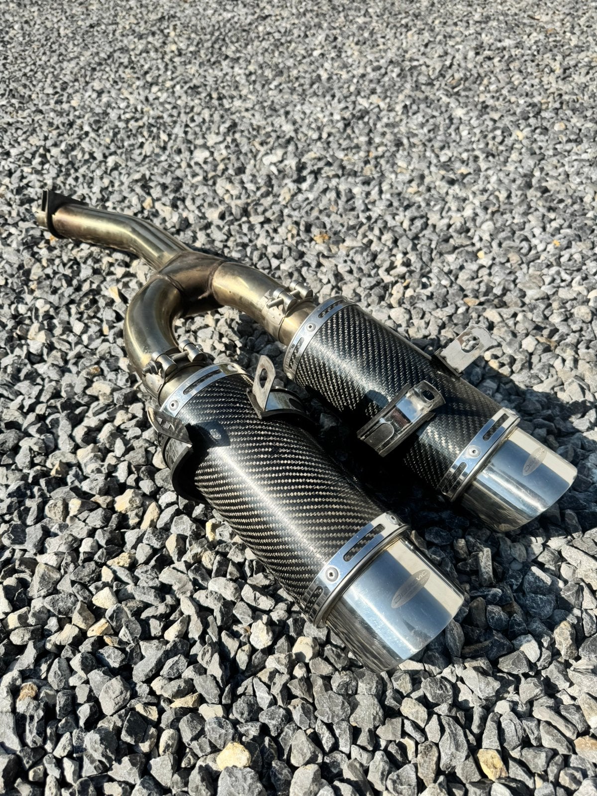Delkevic Carbon uitlaat Yamaha Fz6, Motoren, Ophalen of Verzenden, Gebruikt