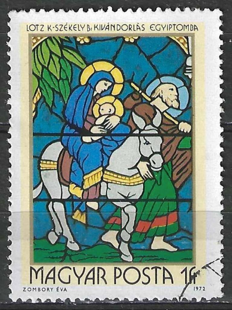 Hongrie 1972 - Yvert 2277 - Vitraux religieux (ST), Envoi, Affranchi