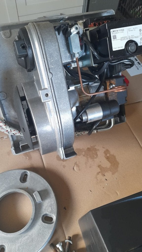 Brûleur mazout ACV de type BMW1, Enlèvement, Utilisé, 200 à 500 watts, Chaudière CC ou Chaudière combinée