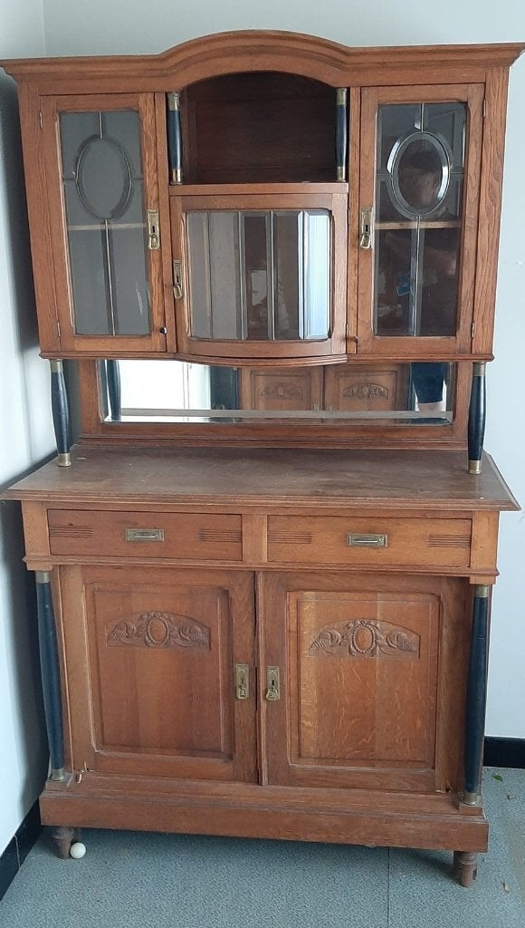 kast, Huis en Inrichting, Ophalen, Gebruikt, Eikenhout, Met lade(s)